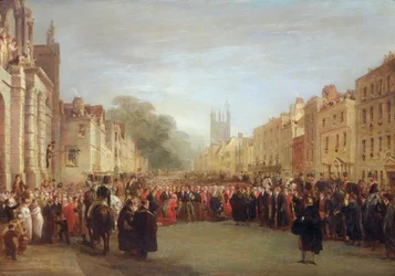 Der Besuch des Prinzregenten in Oxford, 1814